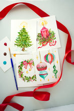 Load image into Gallery viewer, Watercolor Painting Kit: Christmas Cards | Paint-Your-Own