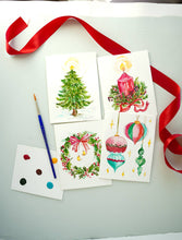 Load image into Gallery viewer, Watercolor Painting Kit: Christmas Cards | Paint-Your-Own