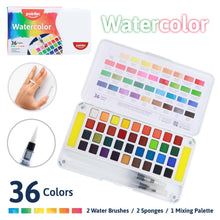 Load image into Gallery viewer, Watercolor – Solid Palette 36 Colors Set
