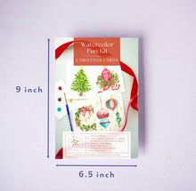 Load image into Gallery viewer, Watercolor Painting Kit: Christmas Cards | Paint-Your-Own