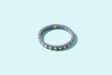 Load image into Gallery viewer, Enamel Stretch Bracelet - Earth Tone Colors - Asst Styles: Gold w/ Pink Pearls - Maeve
