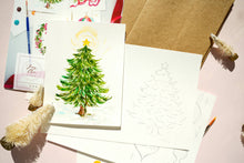 Load image into Gallery viewer, Watercolor Painting Kit: Christmas Cards | Paint-Your-Own
