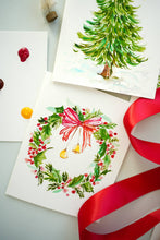 Load image into Gallery viewer, Watercolor Painting Kit: Christmas Cards | Paint-Your-Own
