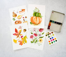 Load image into Gallery viewer, Watercolor Painting Kit: Fall | All-in-One
