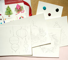Load image into Gallery viewer, Watercolor Painting Kit: Christmas Cards | Paint-Your-Own
