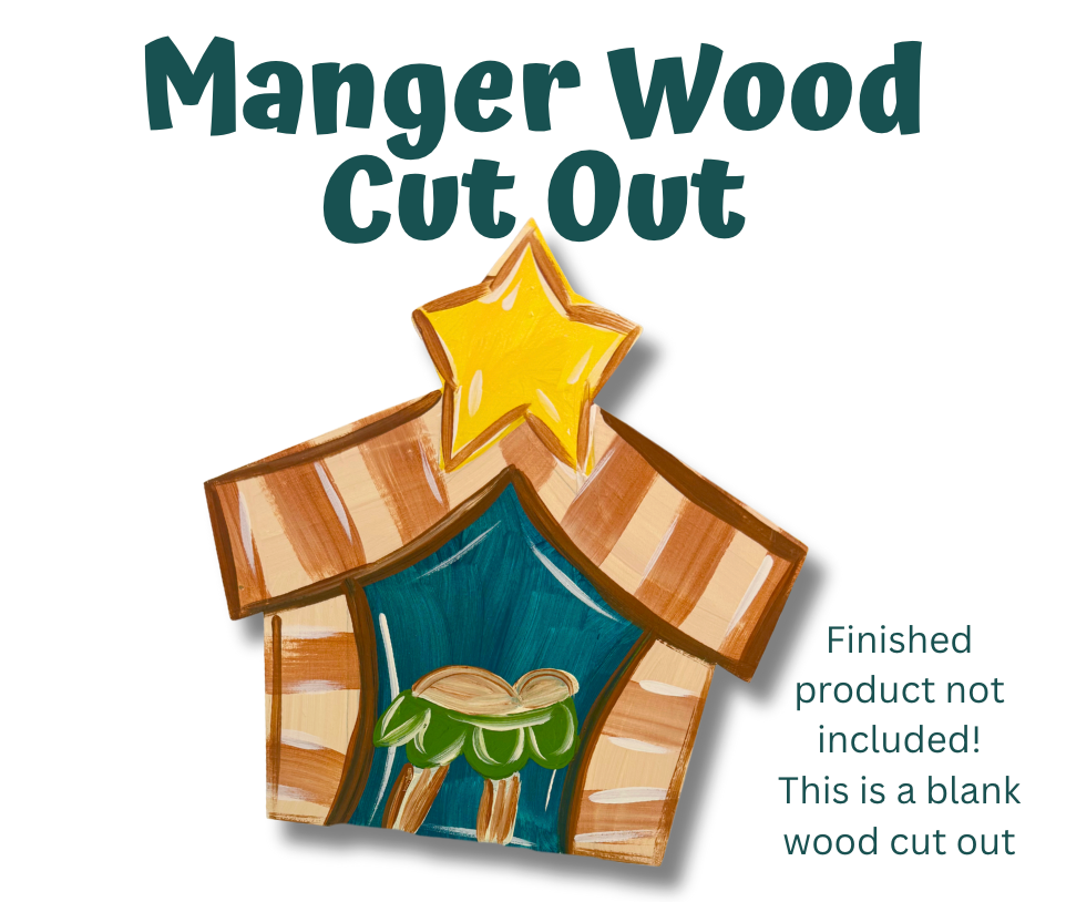 Manger Wood Cut Out