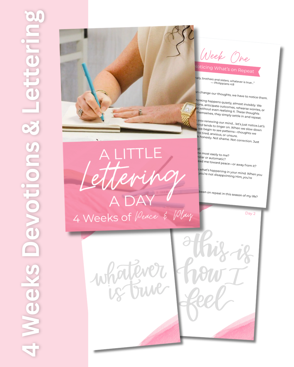 Devotions & Lettering: 4 Week Series – Shop P'zazz