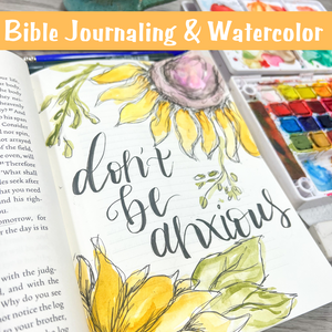 Bible Journaling with Colored Pencils Tutorial (Video Download)