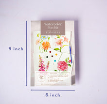 Load image into Gallery viewer, Watercolor Painting Kit: Florals 1 | All-in-One
