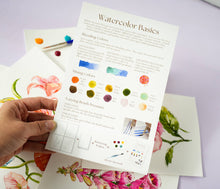 Load image into Gallery viewer, Watercolor Painting Kit: Florals 1 | All-in-One
