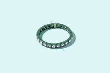 Load image into Gallery viewer, Enamel Stretch Bracelet - Earth Tone Colors - Asst Styles: Gold w/ Pink Pearls - Maeve
