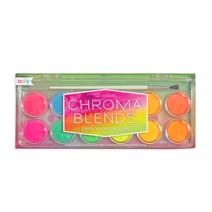 Chroma Blends Watercolor Paint Set- Neons