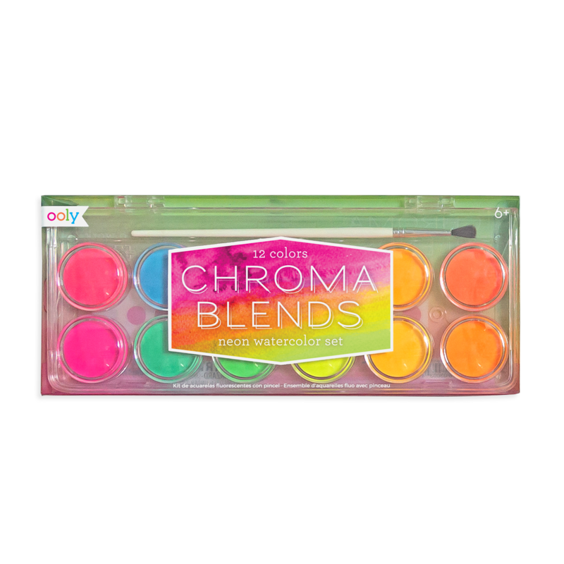 Chroma Blends Watercolor Paint Set- Neons