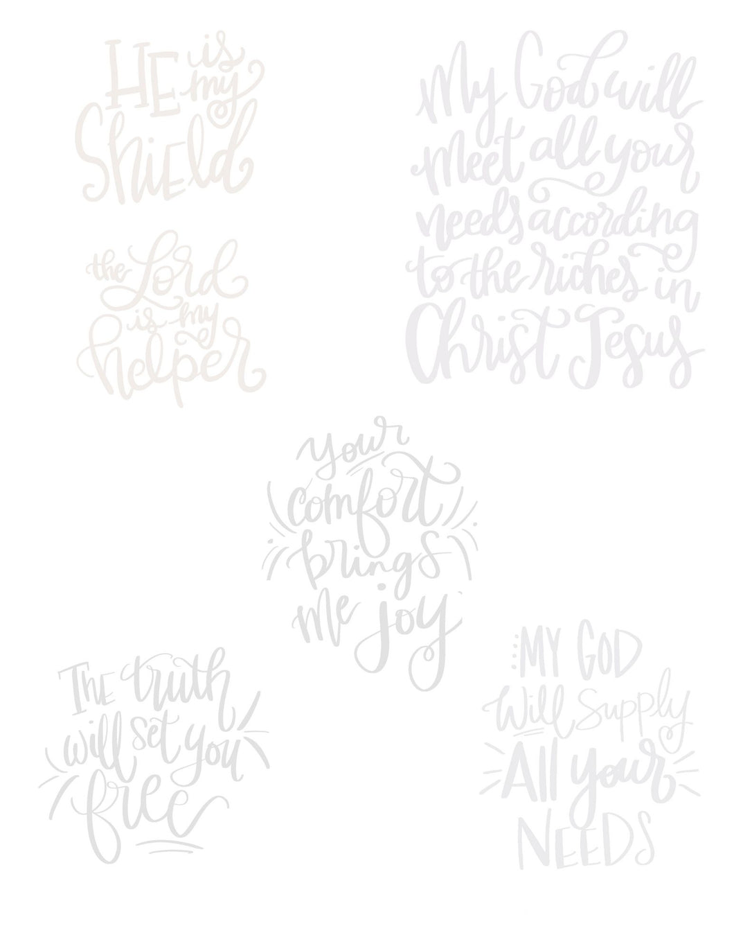Lettering Traceable Packages (downloadable)