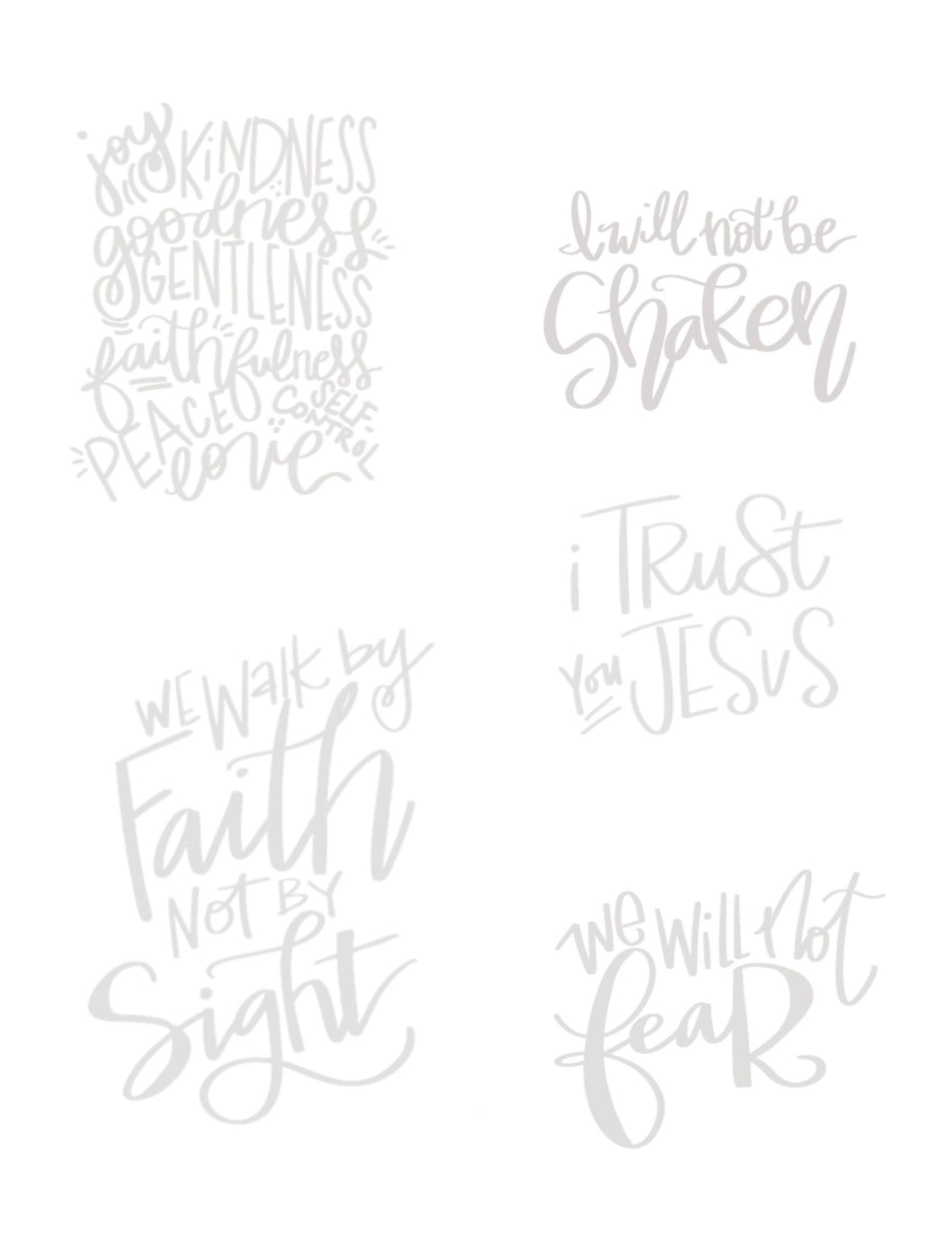 Lettering Traceable Package 2 (downloadable)
