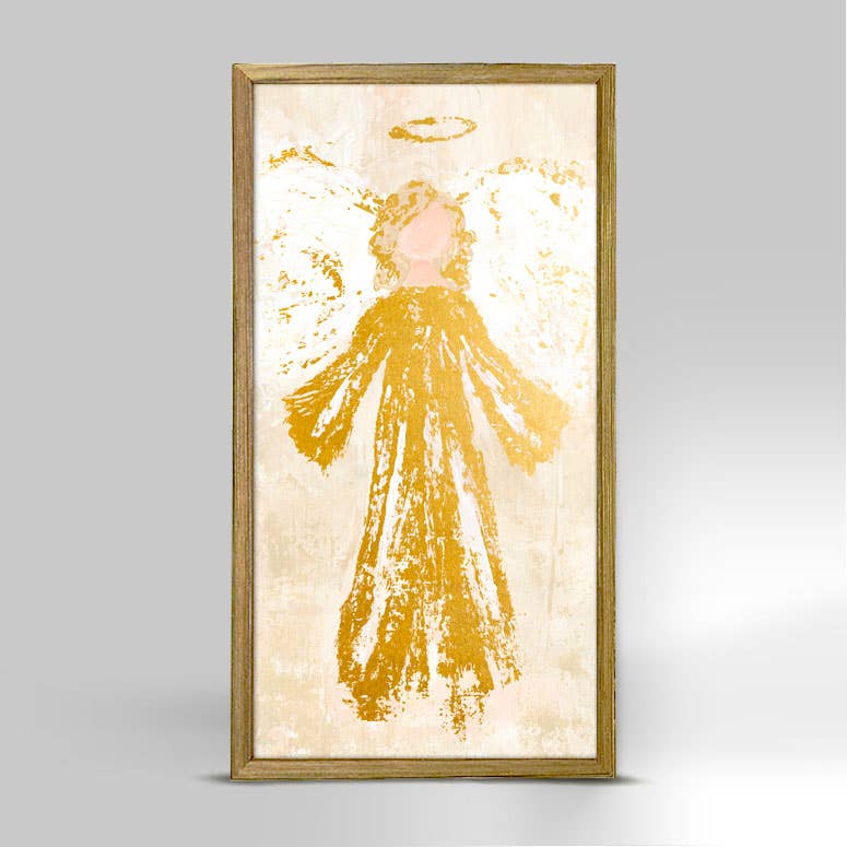 Holiday - Glory Angel - Gold Kasey Hope Embellished Canvas