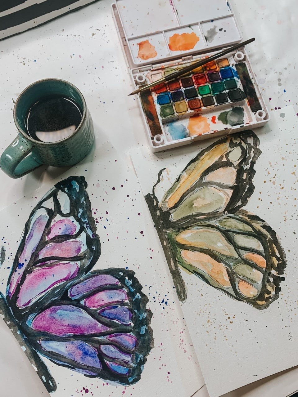 Watercolor Butterfly Video Tutorial
